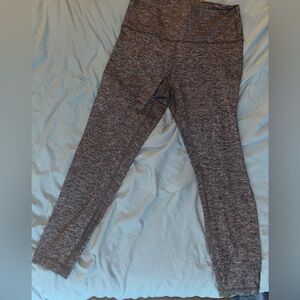 Lululemon Wunder Under Size 10 Gray 25” High Rise Yoga Pants